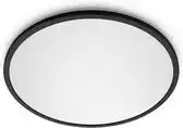 Praxis Philips plafondlamp Superslim zwart ⌀25cm 18W aanbieding