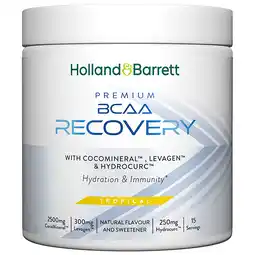 Holland & Barrett Holland & Barrett Premium BCAA Recovery Tropical - 300g aanbieding