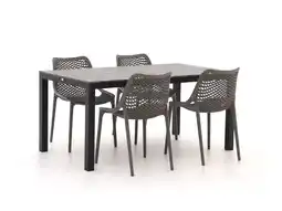 Kees Smit Forza Ripi/Fidenza 160cm dining tuinset 5-delig stapelbaar aanbieding