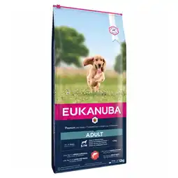 Zooplus Dubbelpak: 2x12kg Eukanuba Adult Small & Medium Breed Zalm droogvoer voor honden aanbieding