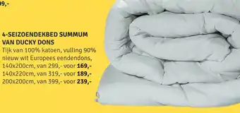 Nijhof 4-Seizoendekbed Summum Van Ducky Dons aanbieding