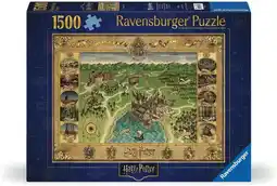Amazon Erwachsenenpuzzle 1500 Teile - Harry Potter - Hogwarts Karte aanbieding