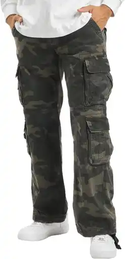 Amazon BRANDIT PURE VINTAGE TROUSER CARGOHOSE HOSE bis 7XL (Darkcamo)XXL aanbieding