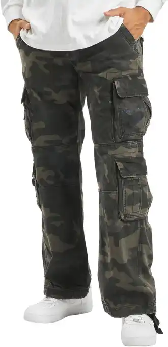 Amazon BRANDIT PURE VINTAGE TROUSER CARGOHOSE HOSE bis 7XL (Darkcamo)XXL aanbieding
