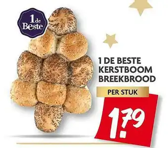 Dekamarkt 1 De Beste Kerstboom Breekbrood aanbieding