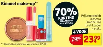 Kruidvat Rimmel make-up aanbieding