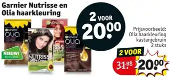 Kruidvat Garnier Nutrisse en Olia haarkleuring aanbieding