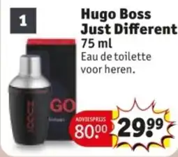 Kruidvat Hugo Boss Just Different aanbieding