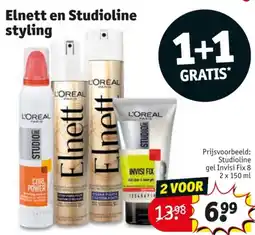 Kruidvat Elnett en Studioline styling aanbieding