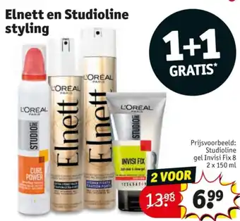Kruidvat Elnett en Studioline styling aanbieding