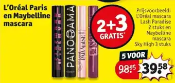 Kruidvat L'Oréal Paris en Maybelline mascara aanbieding
