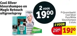 Kruidvat Cool Silver kleurshampoo en Magic Retouch uitgroeispray aanbieding