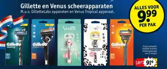 Kruidvat Gillette en Venus scheerapparaten aanbieding