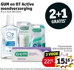 Kruidvat GUM en 07 Active mondverzorging aanbieding