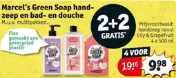 Kruidvat Marcel's Green Soap handzeep en bad en douche aanbieding