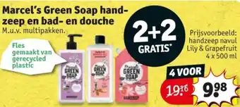 Kruidvat Marcel's Green Soap handzeep en bad en douche aanbieding