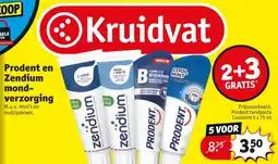 Kruidvat Prodent en Zendium mondverzorging aanbieding