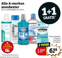 Kruidvat Alle A-merken mondwater aanbieding