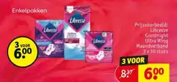 Kruidvat Libresse Goodnight Ultra Wing Maandverband aanbieding