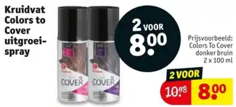 Kruidvat Kruidvat Colors to Cover uitgroei spray aanbieding
