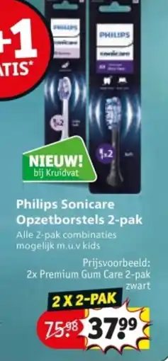 Kruidvat Philips Sonicare Opzetborstels 2 pak aanbieding