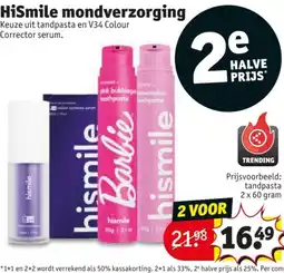 Kruidvat HiSmile mondverzorging aanbieding