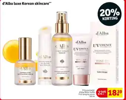 Kruidvat d'Alba Piedmont Luxe Korean skincare aanbieding