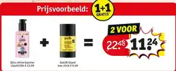 Kruidvat Gliss shine booster Liquid Silk + Got2B Glued wax stick aanbieding
