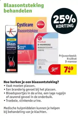 Kruidvat Blaasontsteking behandelen aanbieding