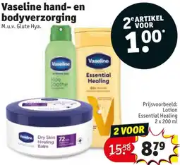 Kruidvat Vaseline hand en bodyverzorging aanbieding