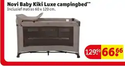 Kruidvat Novi Baby Kiki Luxe campingbed aanbieding