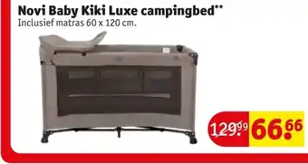 Kruidvat Novi Baby Kiki Luxe campingbed aanbieding
