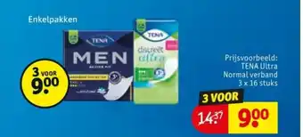 Kruidvat TENA Ultra Normal verband aanbieding