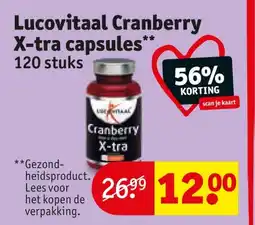 Kruidvat Lucovitaal Cranberry X-tra capsules aanbieding