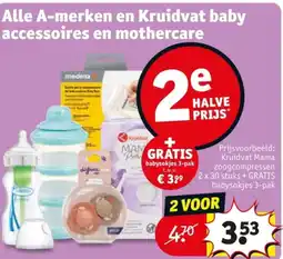 Kruidvat Alle A-merken en Kruidvat baby accessoires en mothercare aanbieding