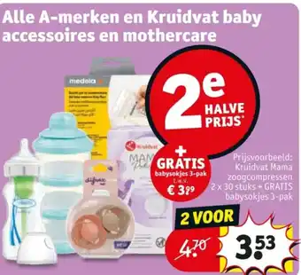 Kruidvat Alle A-merken en Kruidvat baby accessoires en mothercare aanbieding
