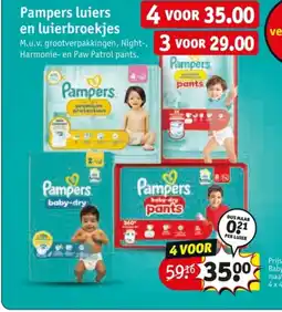 Kruidvat Pampers luiers en luierbroekjes aanbieding