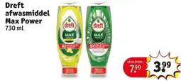Kruidvat Dreft afwasmiddel Max Power aanbieding