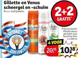 Kruidvat Gillette en Venus scheergel en schuim aanbieding