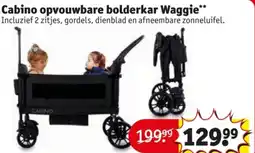 Kruidvat Cabino opvouwbare bolderkar Waggie aanbieding