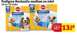 Kruidvat Pedigree Dentastix medium en mini aanbieding
