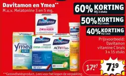 Kruidvat Davitamon en Ymea aanbieding