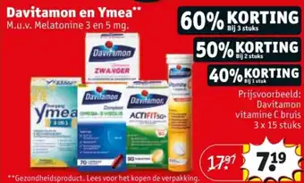 Kruidvat Davitamon en Ymea aanbieding