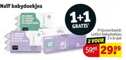 Kruidvat Naïf babydoekjes aanbieding