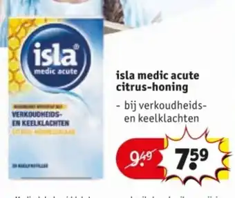 Kruidvat isla medic acute citrus honing aanbieding