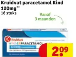 Kruidvat Kruidvat paracetamol Kind 120mg aanbieding