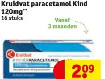 Kruidvat Kruidvat paracetamol Kind 120mg aanbieding