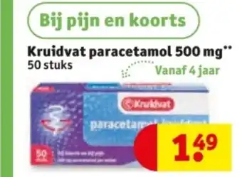 Kruidvat Kruidvat paracetamol 500 mg aanbieding