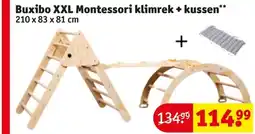 Kruidvat Buxibo XXL Montessori klimrek + kussen aanbieding