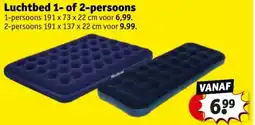 Kruidvat Luchtbed 1 of 2 persoons 1 persoons aanbieding